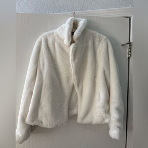 Faux Fur White Jacket